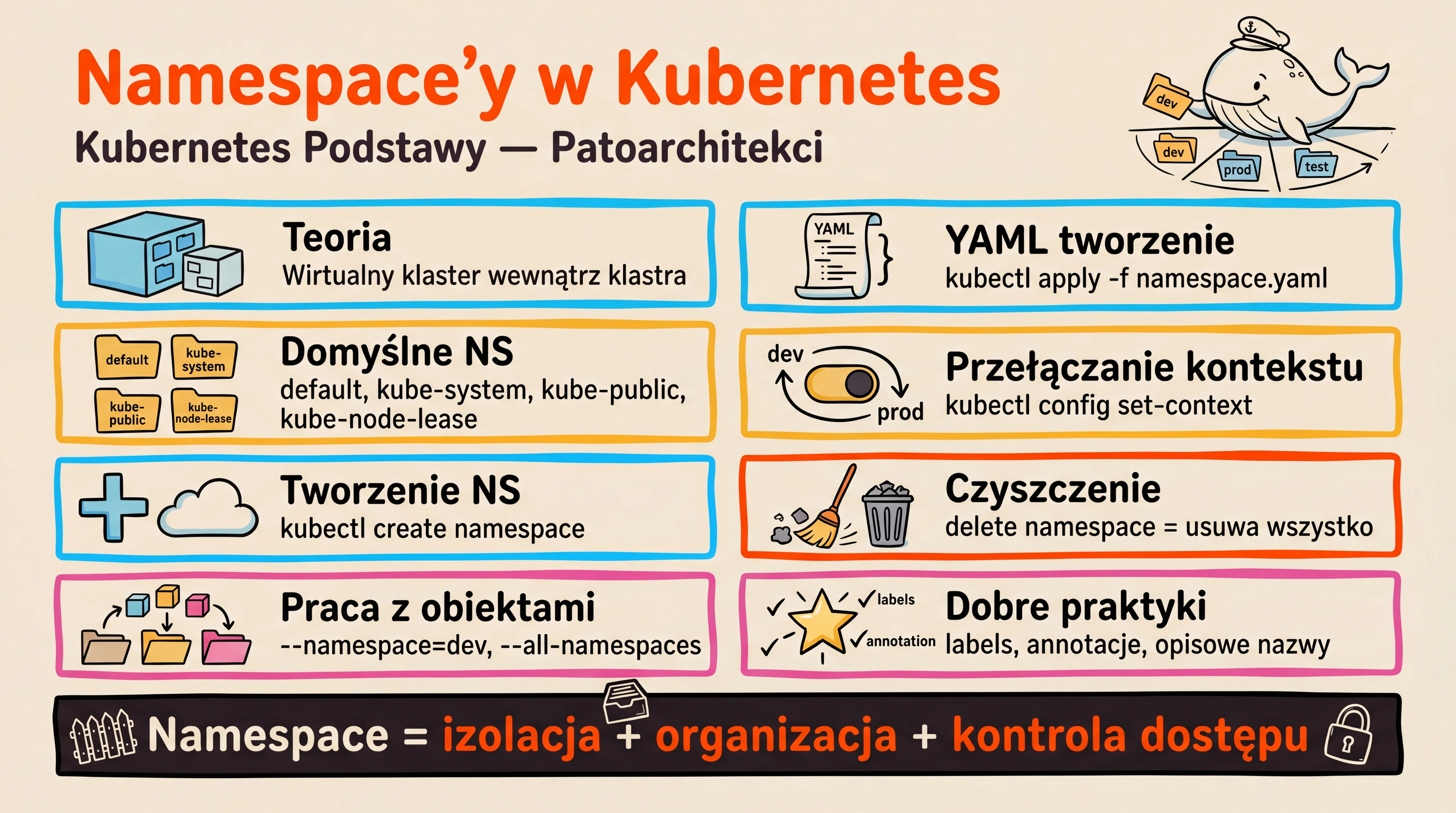 Namespace'y w Kubernetes — Przegląd