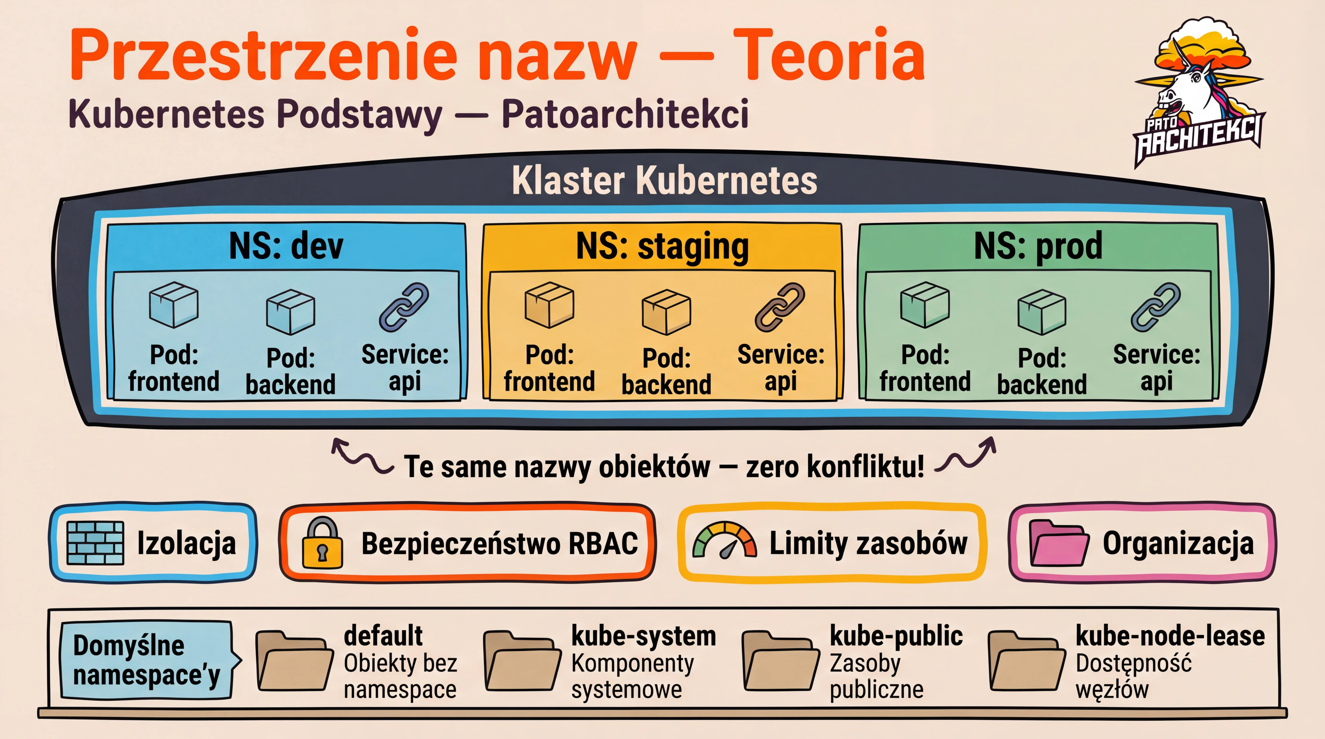 Teoria — Przestrzenie nazw w Kubernetes