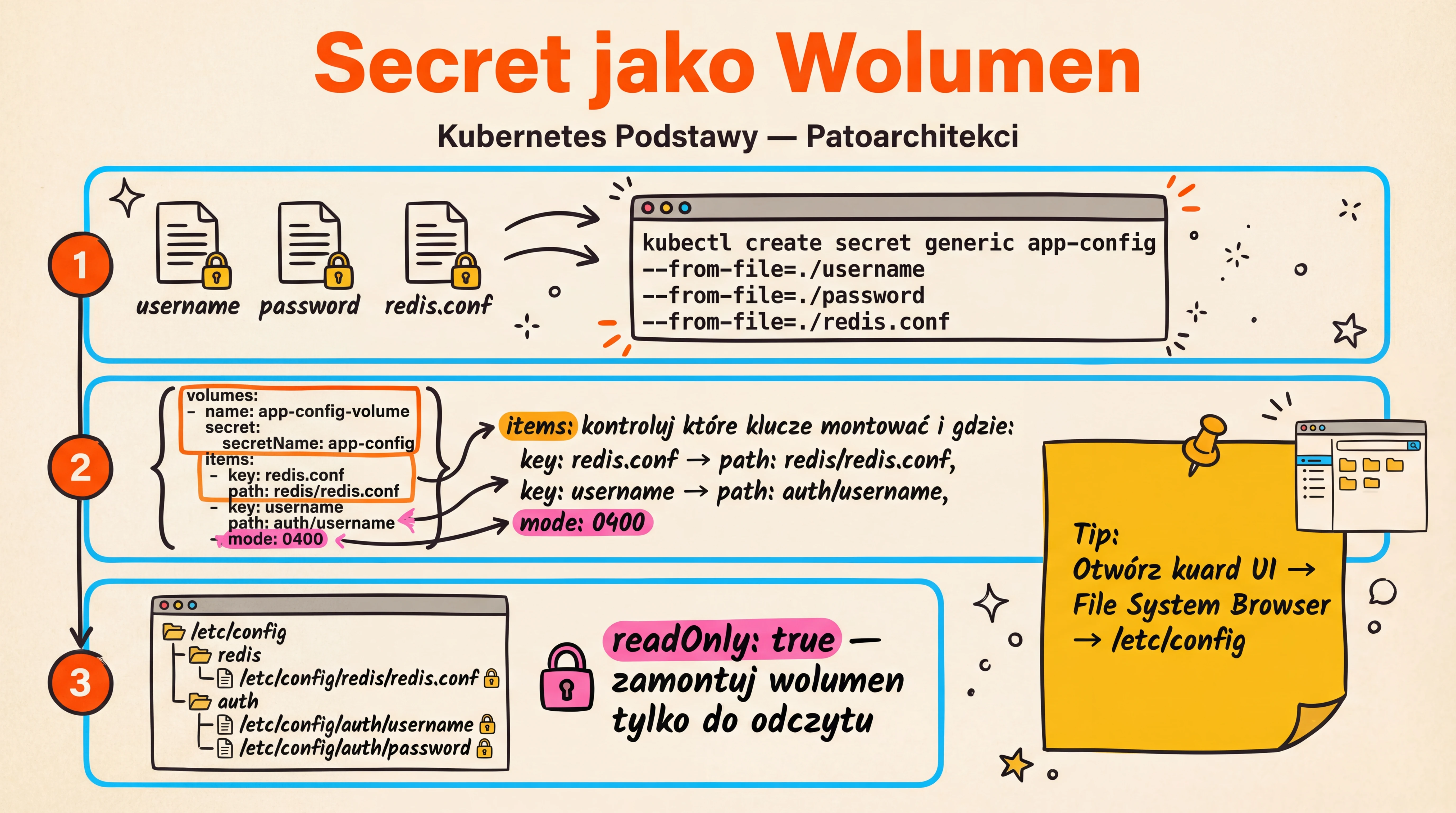 Zadanie 2 — Secret jako wolumen