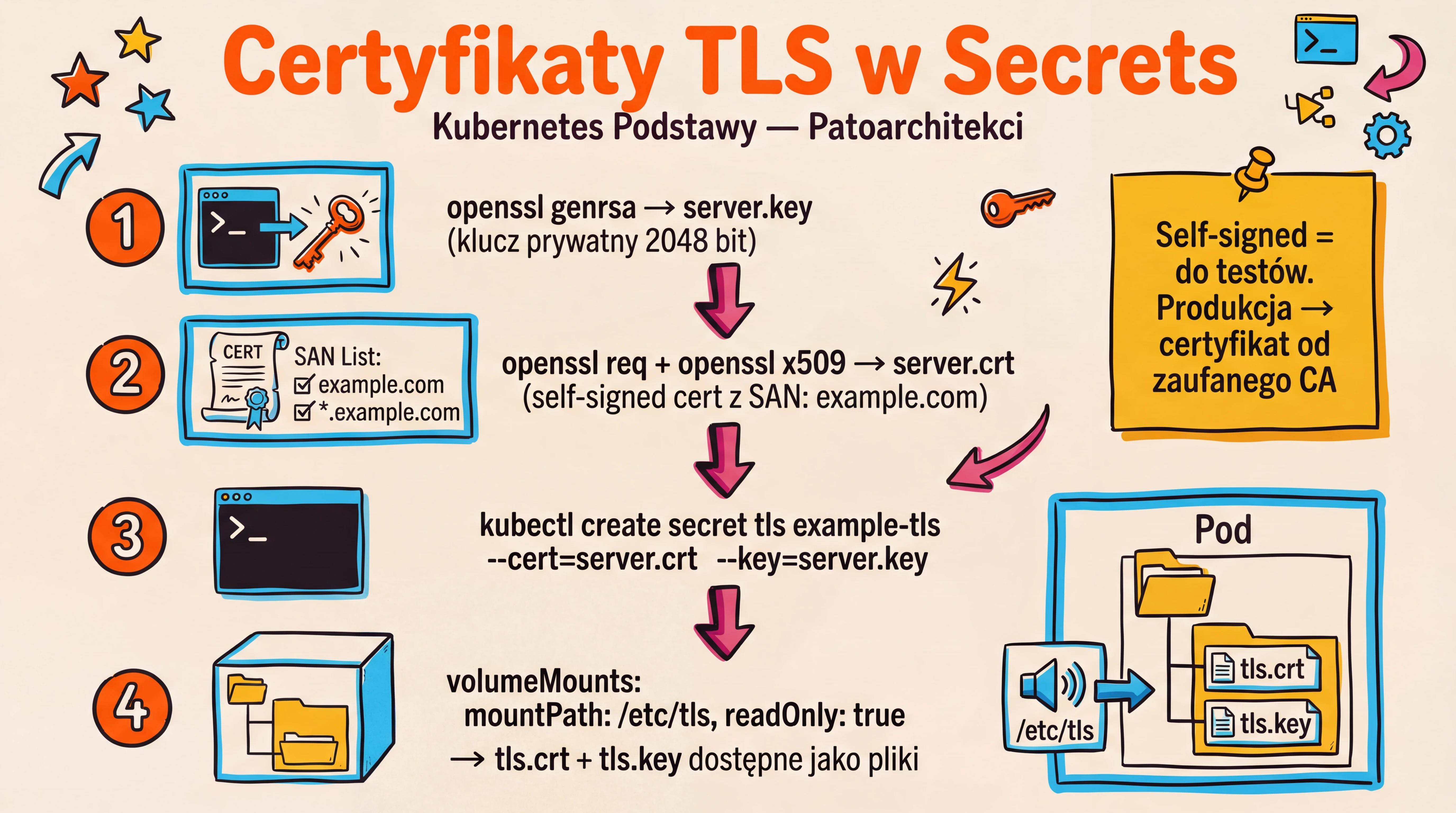 Zadanie 1 — Certyfikaty TLS w Secrets