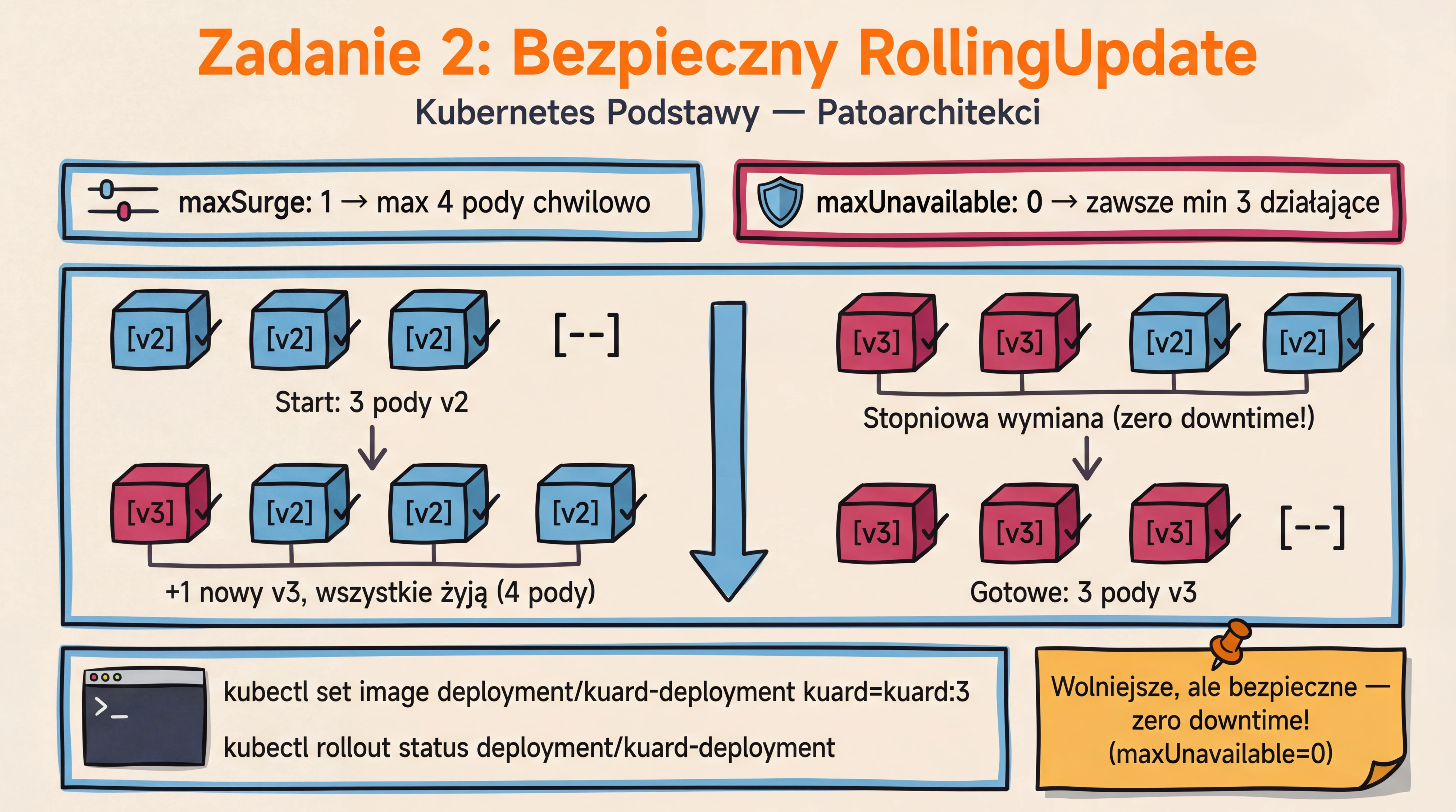 Zadanie 2 — Standardowy RollingUpdate