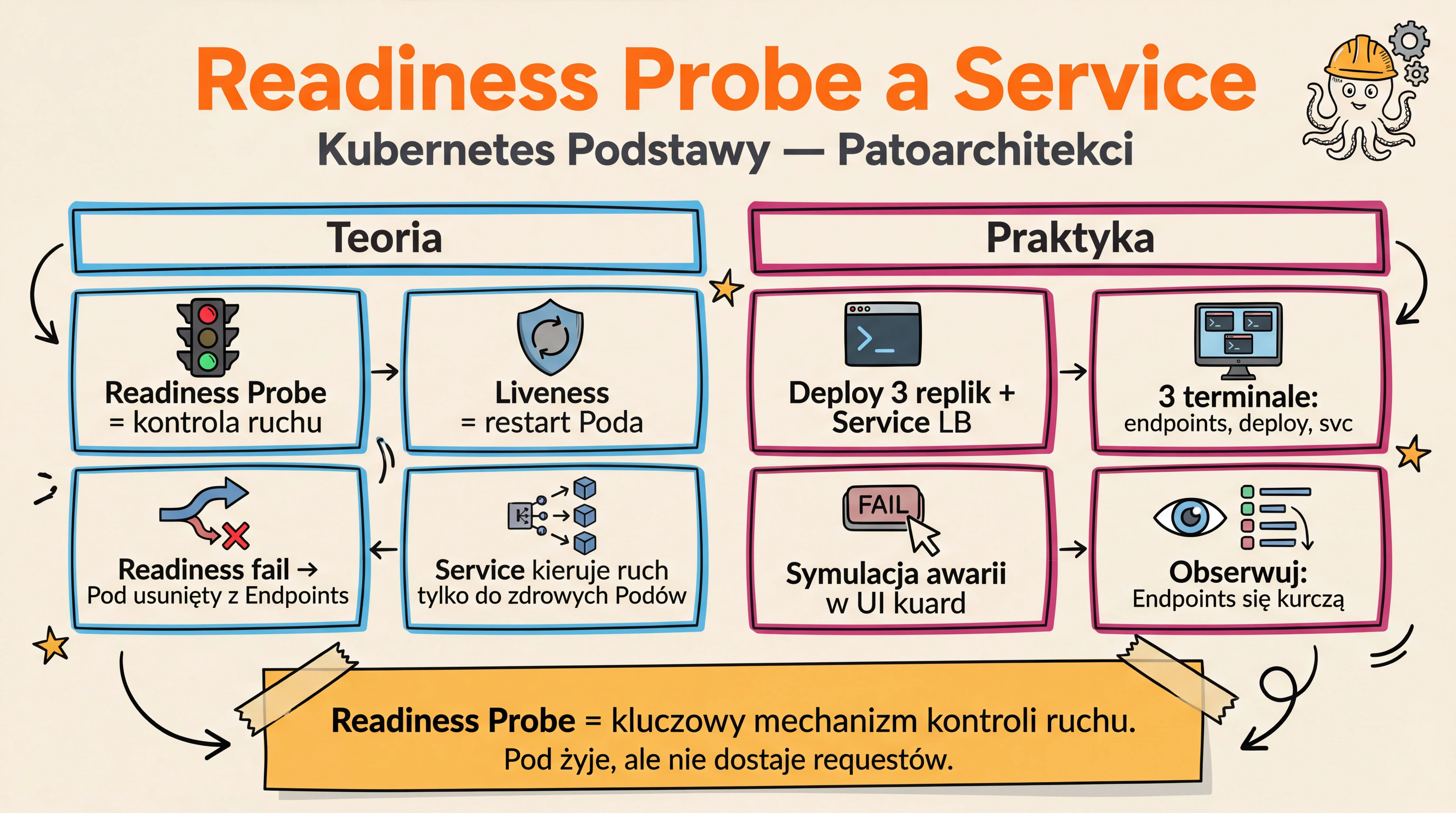 Wpływ Readiness Probe na Service (Overview)