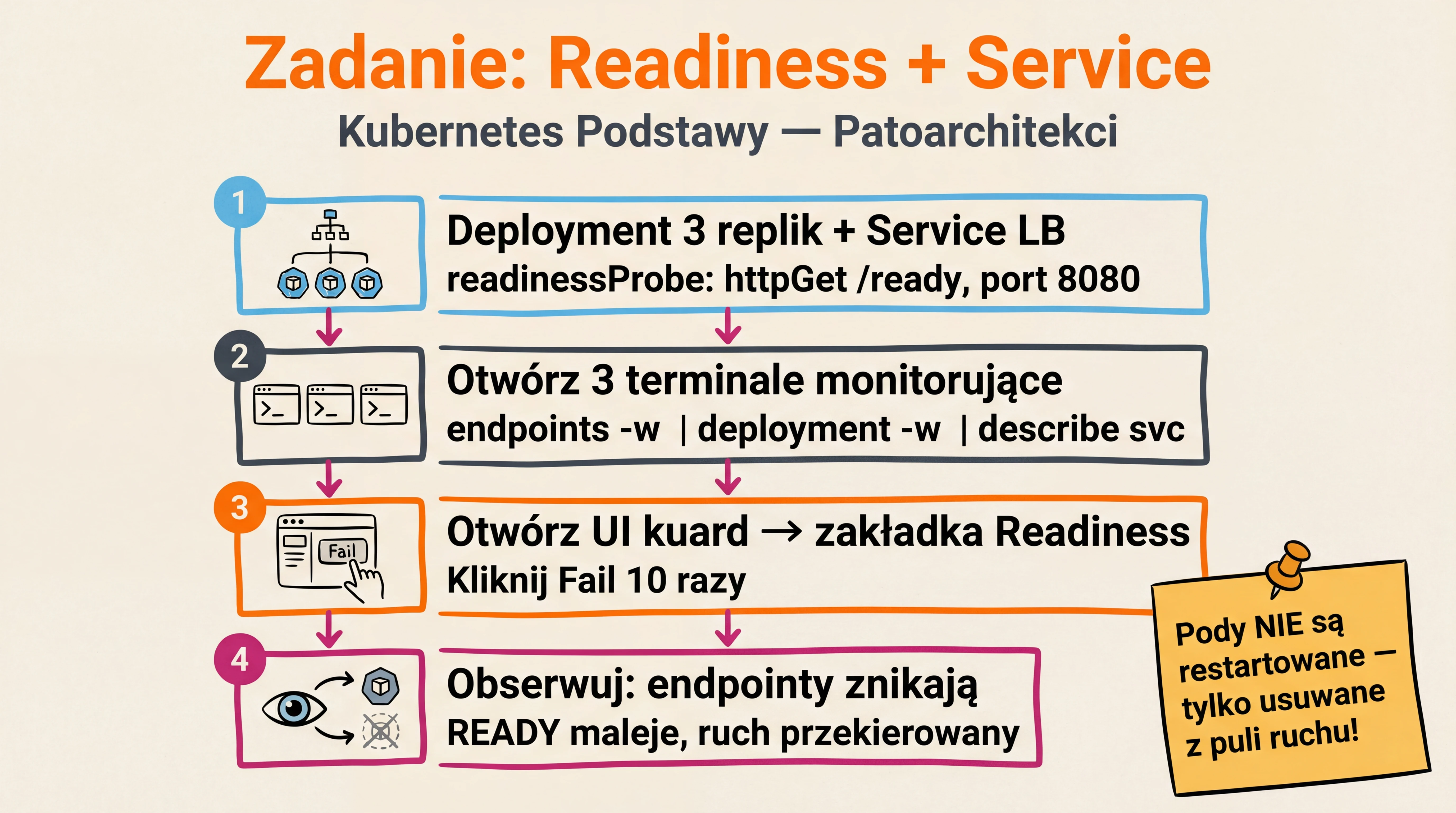 Zadanie — Testowanie wpływu Readiness na Service